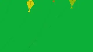 Flying Kites in GREEN SCREEN- [free]