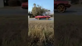 Sbc Malibu on 26s #bigrims #gbodyswap #oldschool #gbodyss  #running #bigrimsonly #bigrimracing