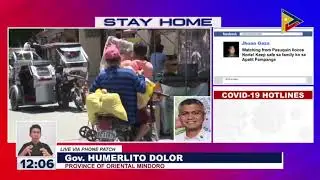 Panayam kay Oriental Mindoro Gov. Humerlito Dolor kaugnay ng sitwasyon sa lalawigan, pakinggan