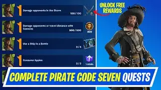Fortnite Complete Pirate Code Seven Quests - How to EASILY Complete Cursed Sails Quests Challenges