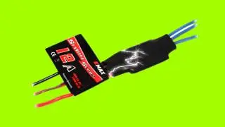 EMAX Simon Series 12A ZMR250 Mosquito Green Screen Background