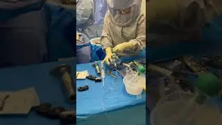 Mixing bone cement for a total knee replacement