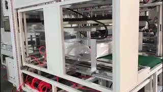 EPS block package machine with 6 sides fully covered by plastic film