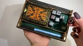 Dice Box DnD | Wooden Box | Game Accessories | Dungeons & Dragons Game | Wood DND Dice Tray