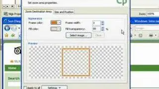 Inserting a zoom area
