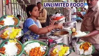 Aunty Selling Roadside Unlimited Food | #StreetFoodMeals | Best Hyderabad Street Food Videos 2019
