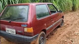 Estrada desafiadora não conseguimos chegar carro atolou no morro