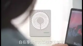 USB Mini Fan Desktop & Portable Fast Cooling Rechargeable Strong/Silent Airflow Square Fan