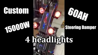 UK Customer Custom G14 Scooter | Free 7-Inch Motor Upgrade | Steering Damper+Trunk #electricscooter