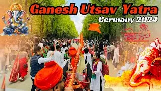 Ganpati Visarjan Yatra in Germany 2024🇩🇪 #indianingermany #hindivlog #vlog