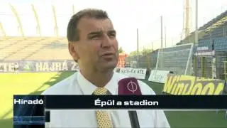 Épül a stadion