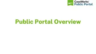 Public Portal Overview