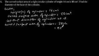 CBSE Class-9 Maths NCERT solution - Surface Areas And Volumes - Exercise 13.2 - Problem 1