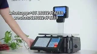 Barcode Printing Scale,  Cashier Scale, LED Display Electronics Food Weight Scale for Supermarkets.