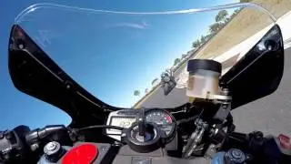 Mallala SA - Honda CBR954RR chasing race bike