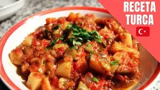 RECETA TURCA:Sopa de verduras(SEBZELI PATLICAN YEMEGI) Receta #44 | COMIDA TURCA