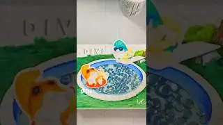 Backyard Pool Shaker Card  with @laurenz.-queenlorecreation668