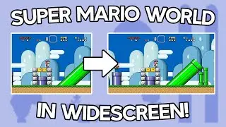 Super Mario World Widescreen Patch - Gameplay Parte 1