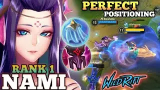 NAMI PERFECT POSITIONING! NEW META SUPPORT BUILD - TOP 1 GLOBAL NAMI BY &AElig; Rowkins - WILD RIFT