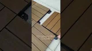This deck is super easy to install! #wpc #deck #garden #diy #home #wood #composite