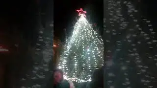 Christmas lights going on in port Glasgow town centre #shorts