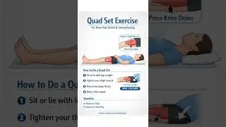 Quad set #medical#paramedical#kneepain#kneeexercises#kneepainrelief#quad#exercise#painrelief#viral#y