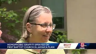 Homophobic graffiti scrawled on JP church