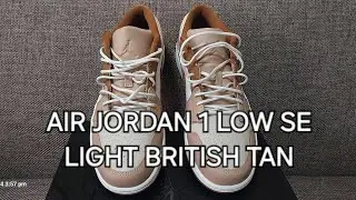AIR JORDAN 1 LOW SE Hemp/Sail/Oatmeal/ Light Britist Tan #sneaker #shoesaddict #jordan