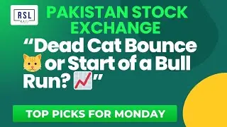 #KSE100 Index Analysis | Dead Cat Bounce or Bullish Reversal? | Top picks for Monday