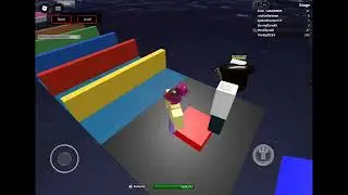 Playing a super epic obby