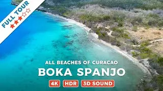 Boka Spanjo, Curacao &mdash; Beach Walking Videos of ALL Beaches of Curacao (4K, HDR, 3D Sound)