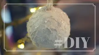 Glitzernde Weihnachtskugel DIY, Weihnachtschmuck, Weihnachten basteln