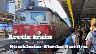 Stockholm-Abisko Turiststation Arctic train Sweden