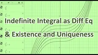 Integral as diff eq and importance of Existence and Uniqueness Theorems