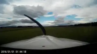 Landing at Dornoch airfield - no dog walkers today!!