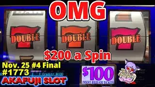 $200 a Spin Massive Jackpot 🤩 Biggest Jackpot Double Gold Slot Machine Handpay