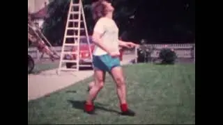 Birkl Sepp und der Ball am Fu&szlig;.