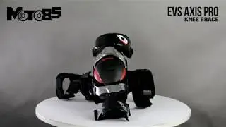 EVS Axis PRO Knee Brace защита коленей, черно красный. Вид 360&deg;