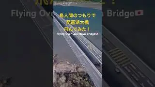 【フライングオーバー】Flying Over Lake Biwa Bridge🇯🇵 #ドローン #drone #simulator #旅行 #琵琶湖#滋賀#比叡山#鳥人間コンテスト