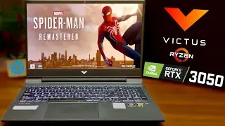 HP Victus | RTX 3050 | Marvel's Spider-man Remastered | 5600H | 1x8GB | Gameplay Multi Settings