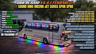 UPDATE !! OBB BUSSID V4.4.1 TERBARU SOUND HINO RM280 JET DARAT SUOSSS GRAFIK ETS2 HD FULL ROMBAK BUS