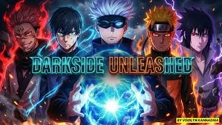 DARKSIDE 🖤 Gojo Domain Expansion vs Sukuna | Naruto & Sasuke Rage Mode 🔥 Epic Anime AMV