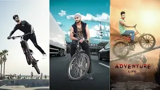 Picsart Cycle Stunt Action Photo editing tutorial || Manipulation photo editing - KR Editing