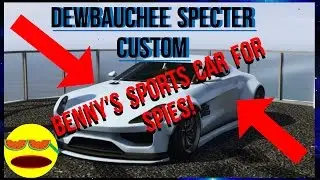 NEW Dewbauchee Specter Sports Car!|Benny's Dewbauchee Specter Custom|Customization|Spy Car in GTA 5!