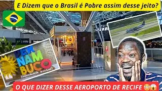 Africano Reage ao MAIOR AEROPORTO DO NORDESTE 🇧🇷- RECIFE, PERNAMBUCO 2025. #brasil #recife