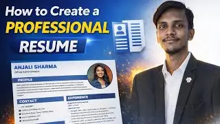 How to Make a Professional Resume in MS Word | MS Word mein Resume kaise banaye? (2026)