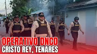 Operativo de la DNCD en Tenares, varias personas detenidas y desmantelan máquinas tragas monedas.