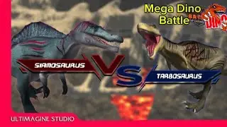 Mega Dino Battle s1 GA7 | Duelo &eacute;pico entre Siamosaurus y Tarbosaurus 
