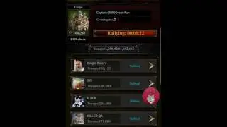 Clash of Kings - Kingdom 267 Super Rally killing 1 milion troops