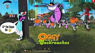 Oggy And Giant Cockroaches | Oggy Jack Killed 20 Enemie | 90% Headshot | Garena Free Fire #freefire